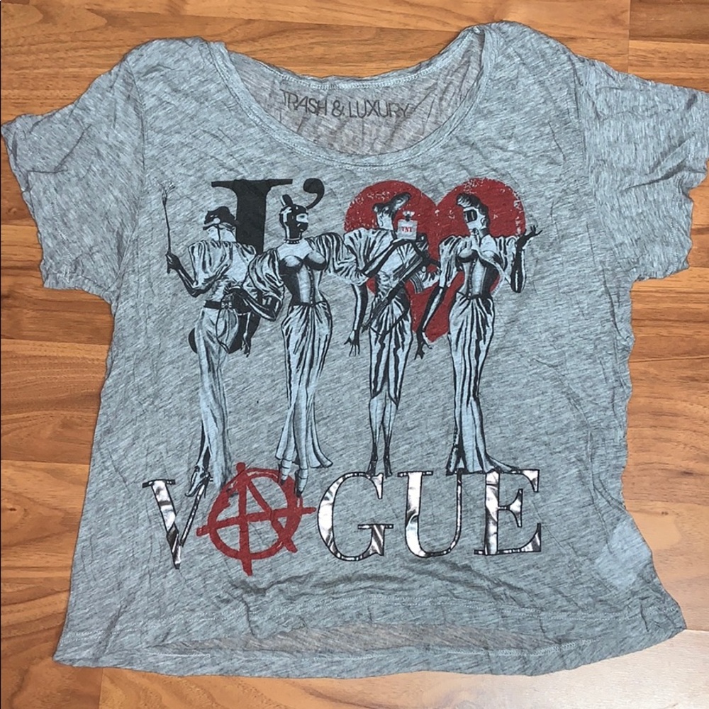 Trash & Luxury Vogue Graphic Fashion Top